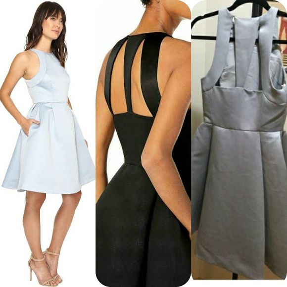 Sleeveless Round Neck Satin Faille W/ Back - Picture 4 of 11